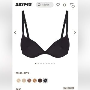 Skims Onyx Push-up Bra